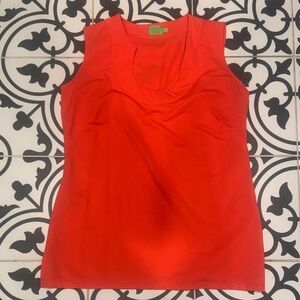 Women's  Coral Orange Sleeveless Top